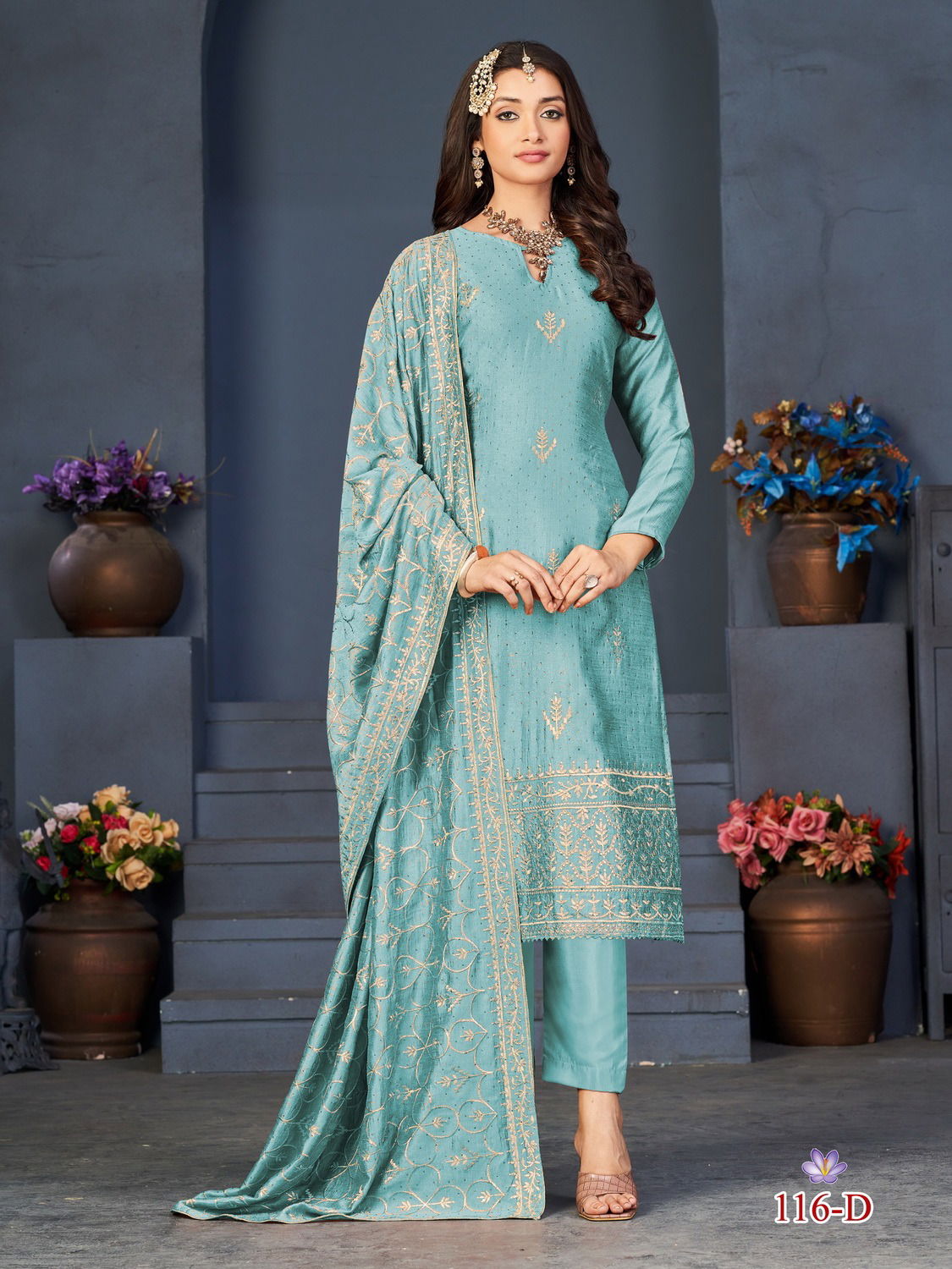 Om 116 Exclusive Designer Embroidery Suit COllection
